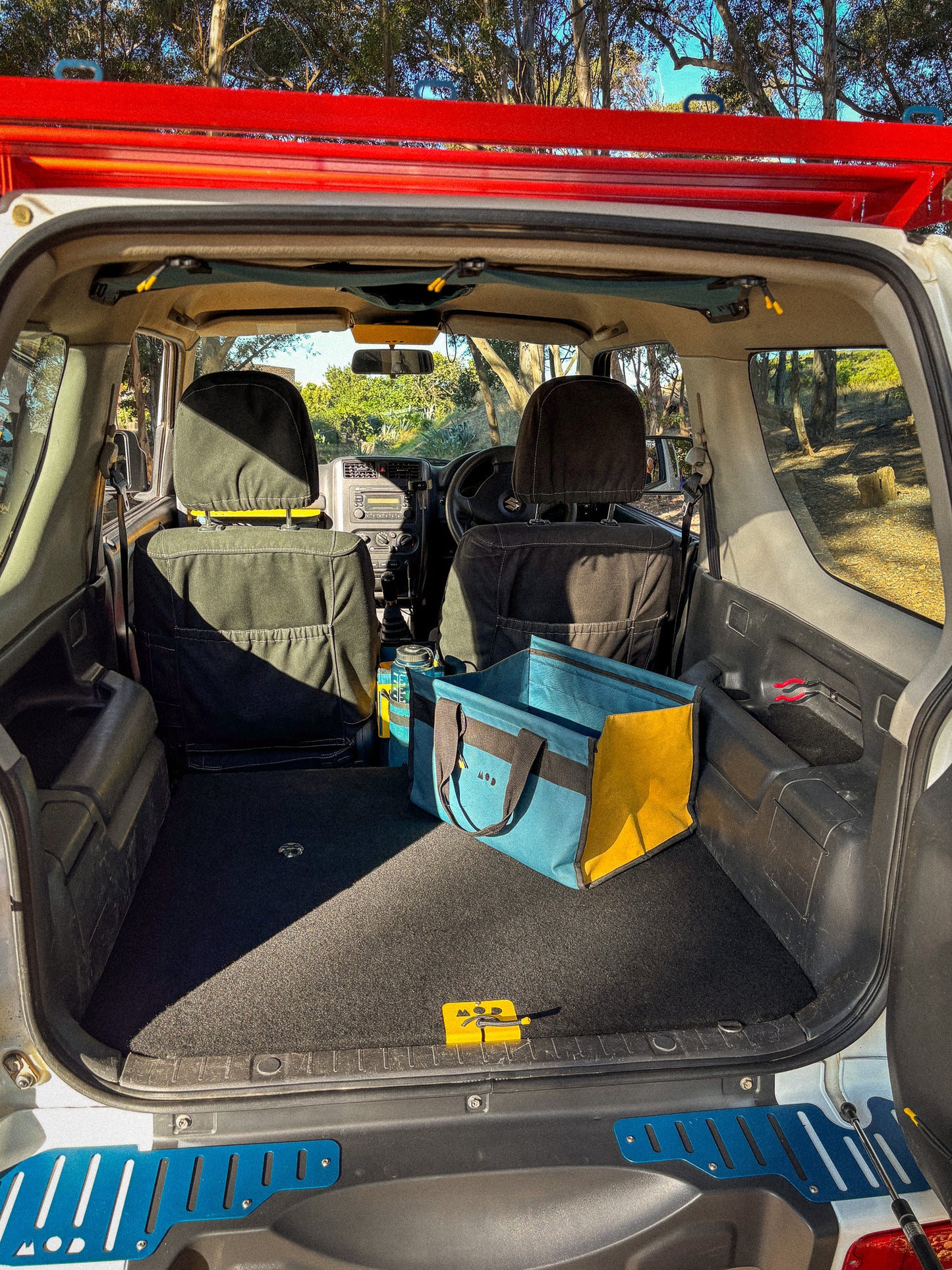 Base board shown installed in a Suzuki Jimny 3