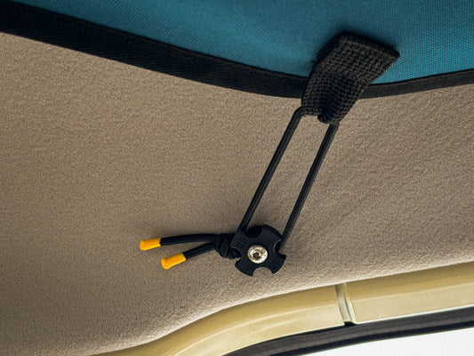Cargo Hammock Jimny 4 Teal tensioner detail