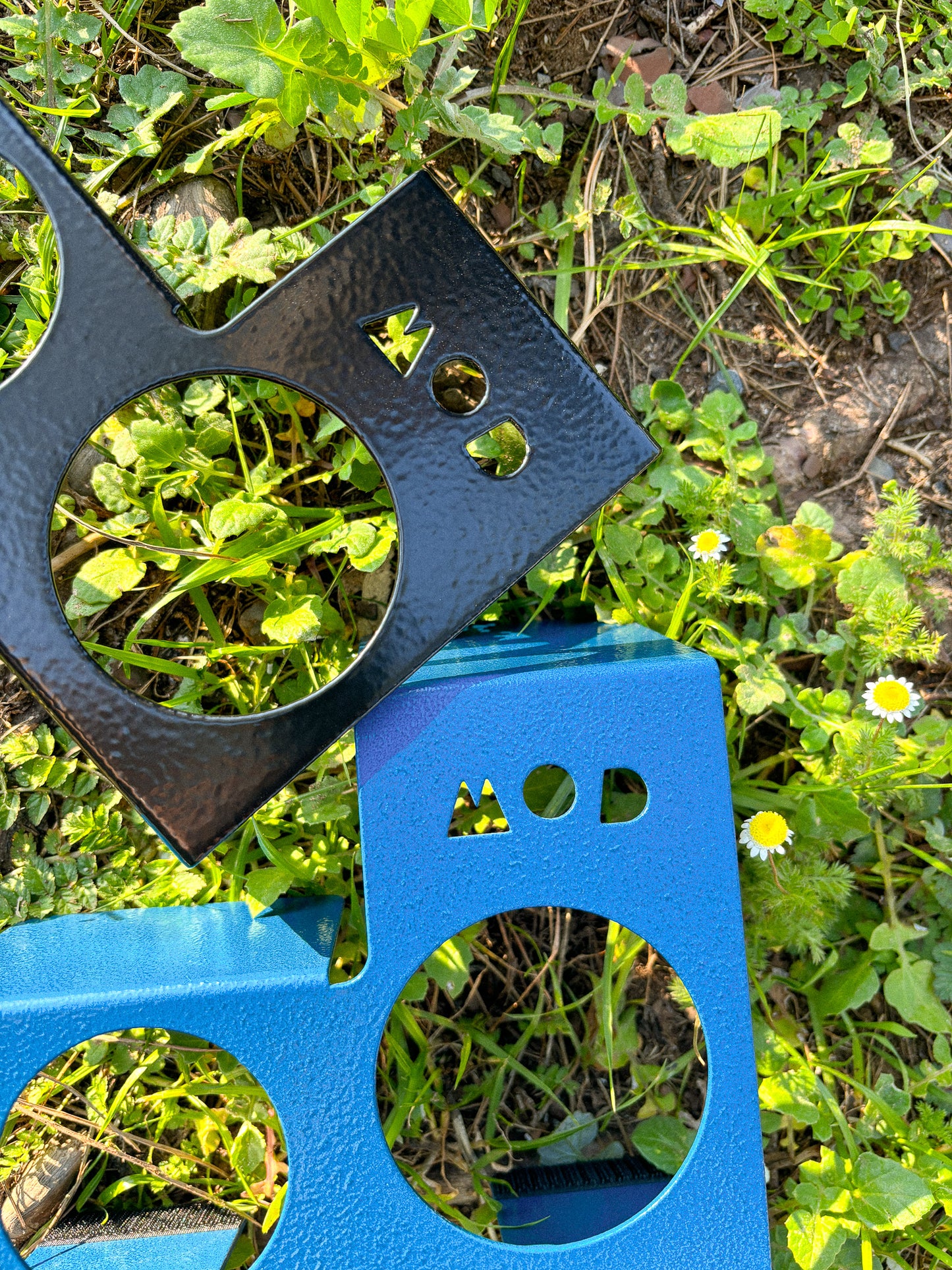 Product shot of Cups Holder for Jimny 3 in Black and Blue