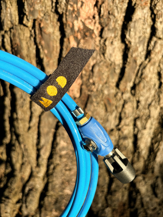 Duster for dust removing on cars, detail of velcro strap