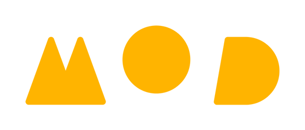 Yellow MOD logo for Jimny accessories