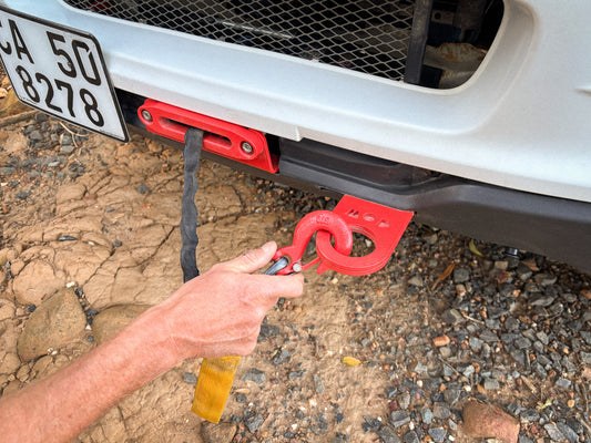 Winch Mount plate Jimny 3.1 (1998-2012) showing hook hitch