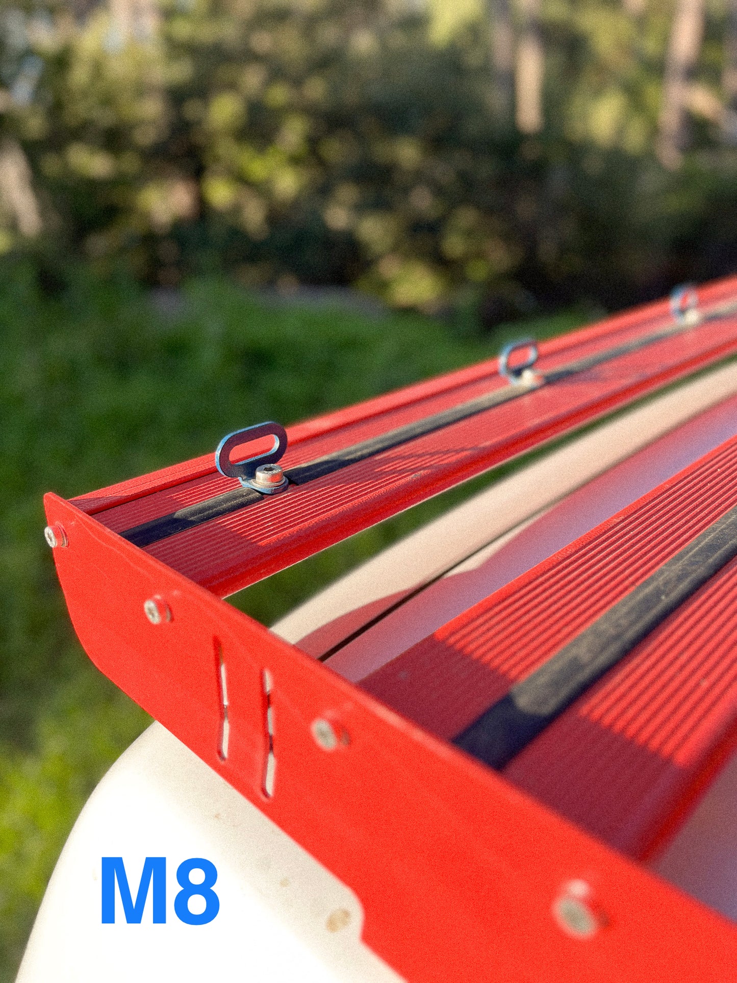 Lashing Points installed on Jimny 3 Roof Rack