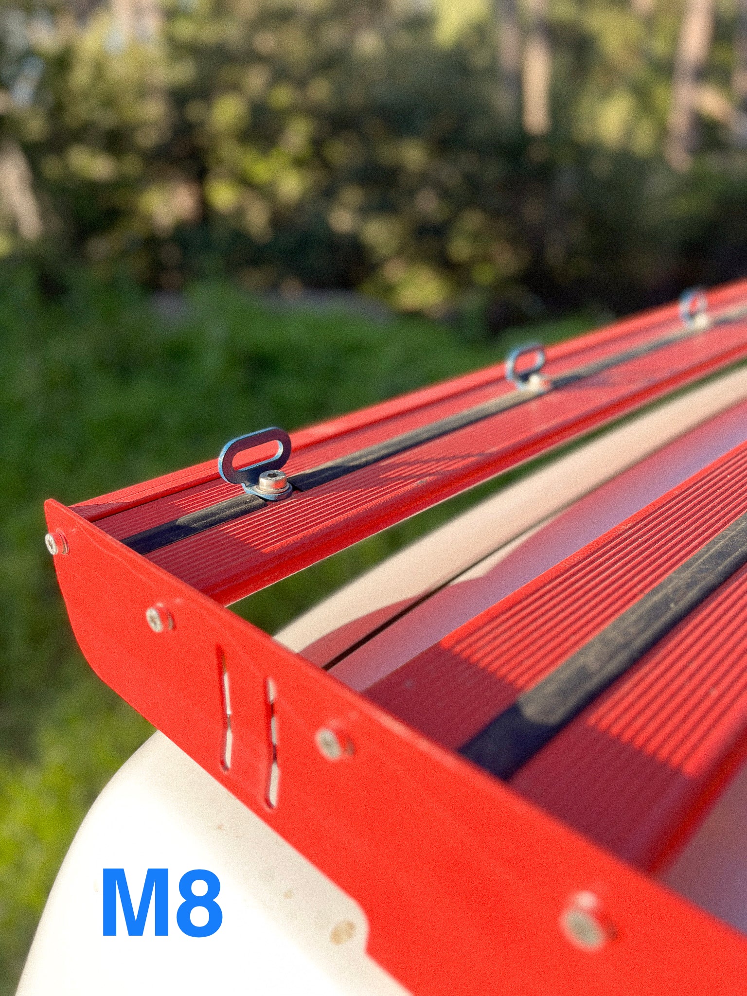 Lashing Points installed on Jimny 3 Roof Rack