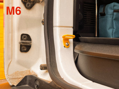 Lashing Point installed in Jimny 4 rear boot area M6
