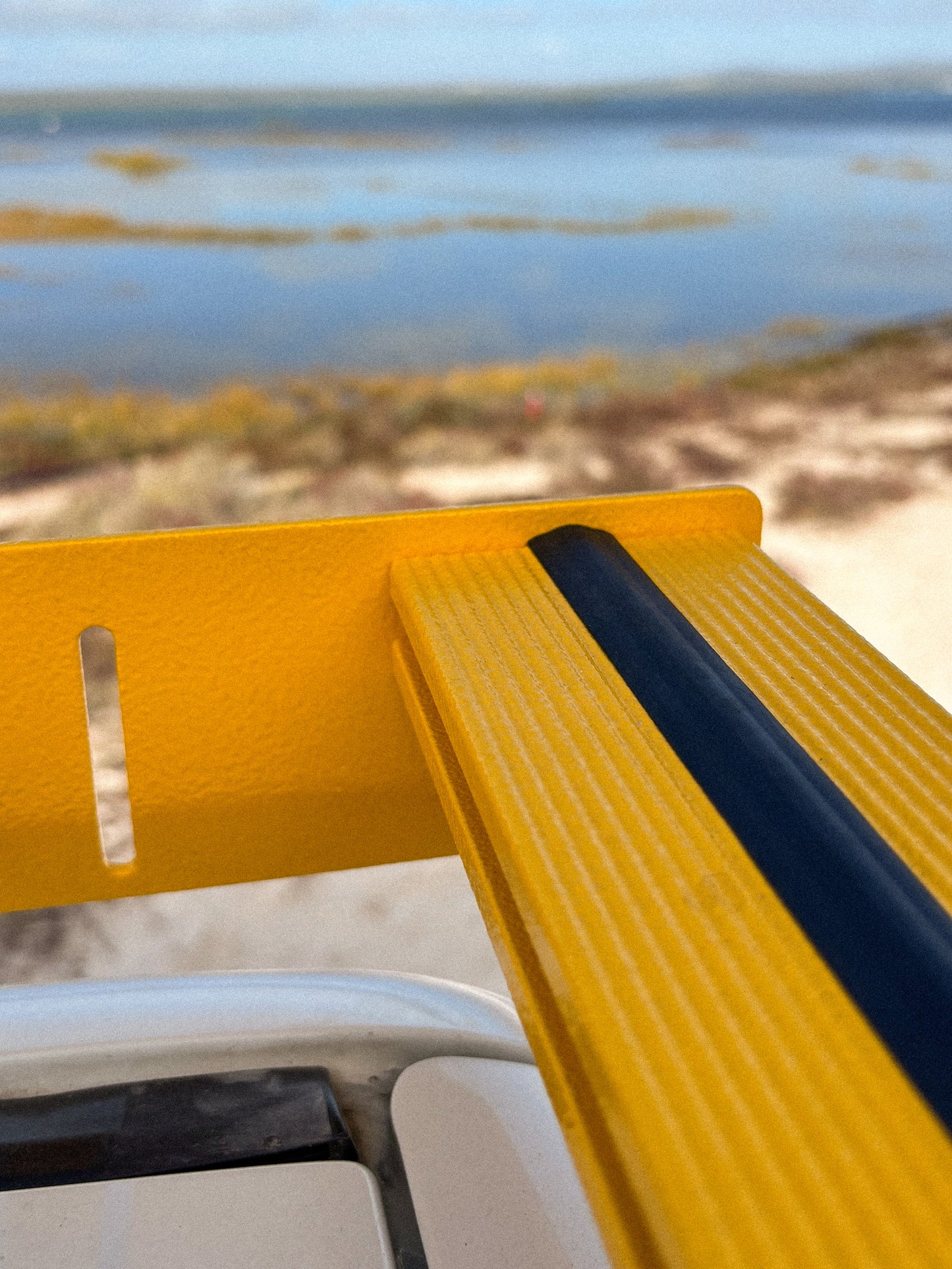 Roof Rack Jimny 3 slat details showing non-slip rubber