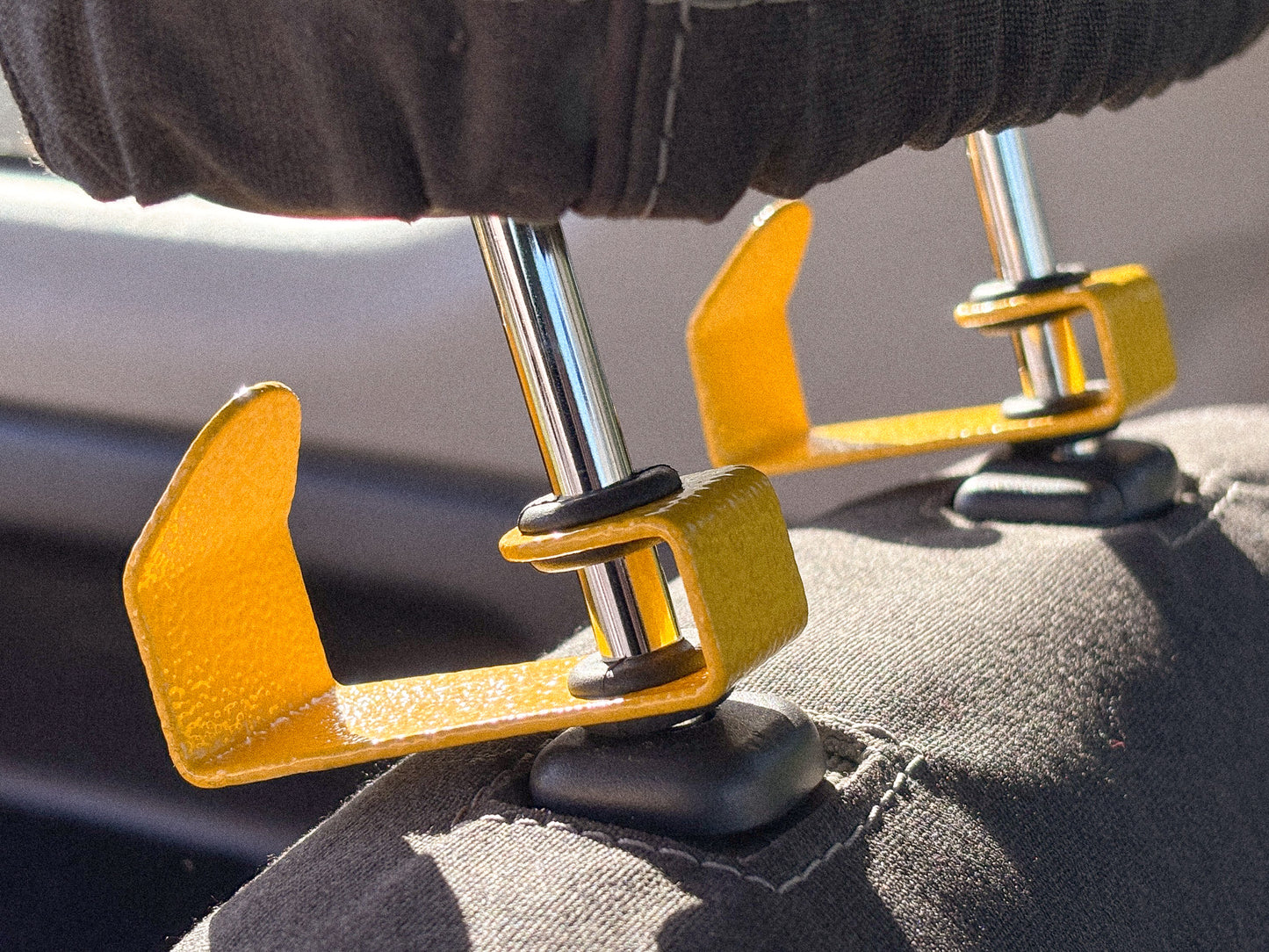 Seat Hooks on headrest posts in Jimny 3