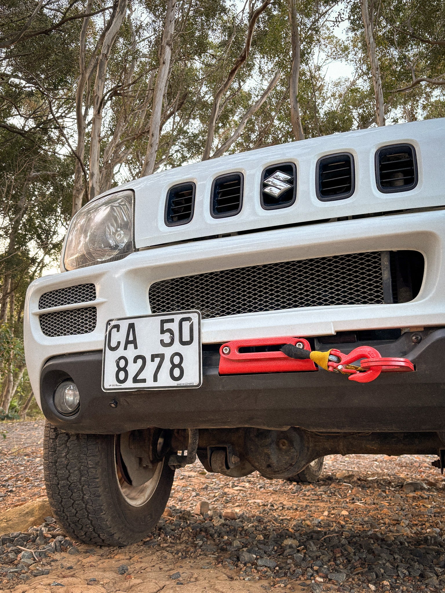 Jimny 3.1 (1998-2012) Winch Mount plate installed behind original bumper