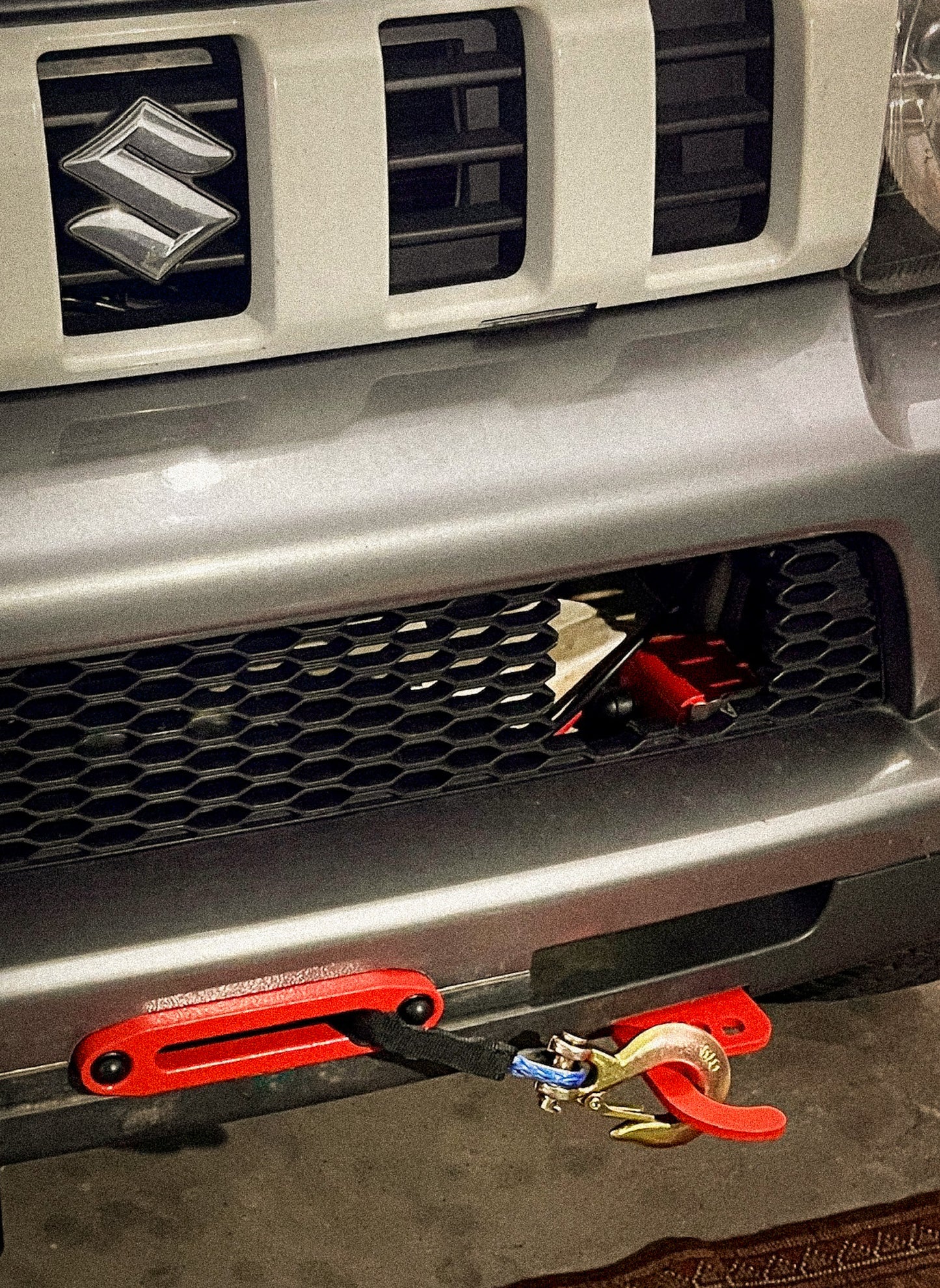 Installed Jimny 3.2 Winch Mount plate
