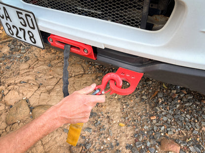 Winch Mount plate Jimny 3.1 (1998-2012) showing hook hitch 