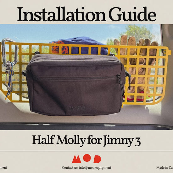 Video showing the installation of the Half Molly for Jimny 3