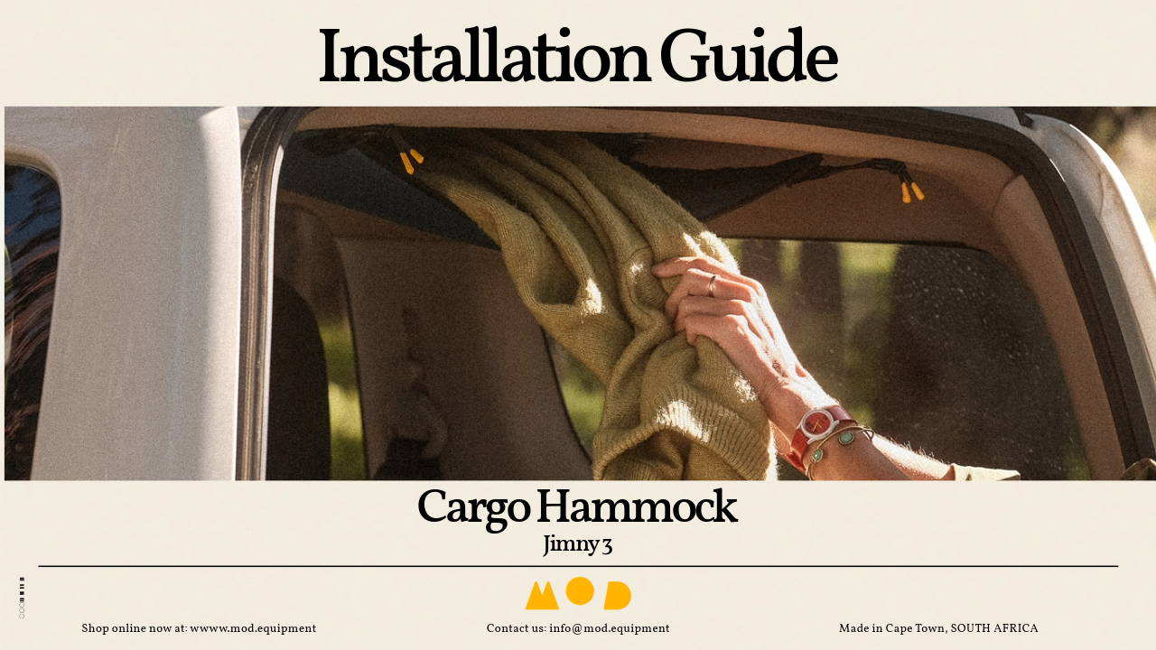 Jimny Cargo Hammock MOD1