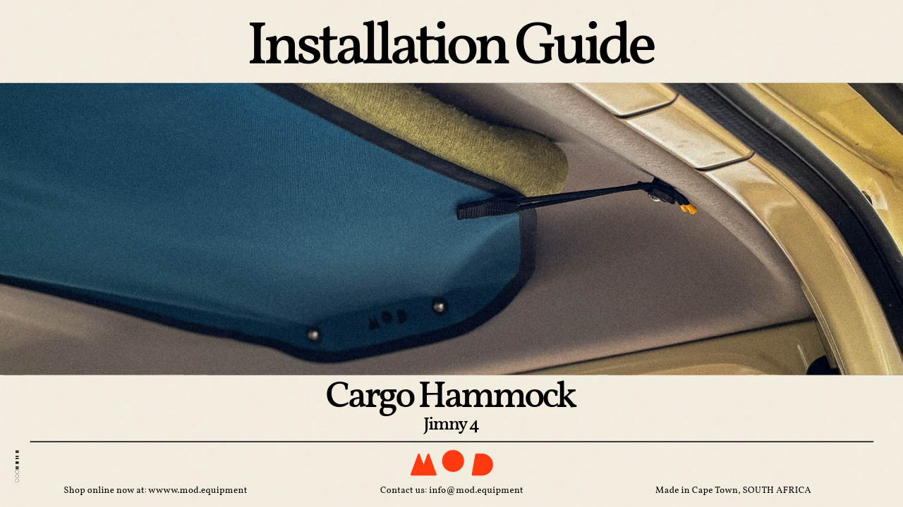 Jimny Cargo Hammock MOD