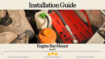 Video showing how to install the Engine Bay Mount into the Jimny 3 to install your air compressor